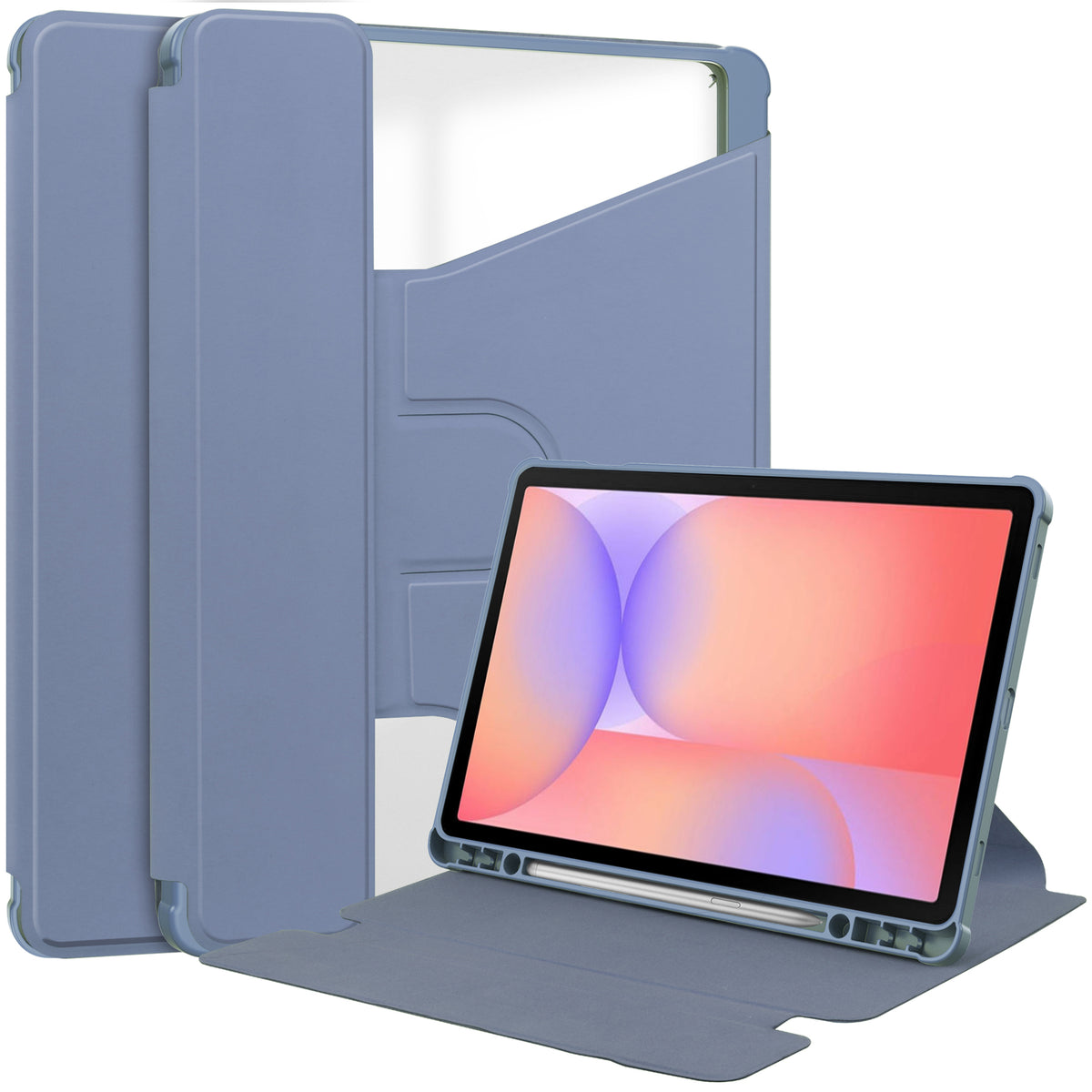 Rotating Acrylic Back PU Leather Case for Samsung Galaxy Tab S10Lite/S
