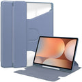 Rotating Acrylic Back PU Leather Case for Samsung Galaxy Tab S10Ultra/S9Ultra/S8Ultra with Pencil Holder [Lavender] - Teal