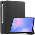 Samsung Tab S10FE Plus X620 Tri Fold Pen Holder Case [Black] - Black
