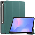 Samsung Tab S10FE Plus X620 Tri Fold Pen Holder Case [Teal] - Teal