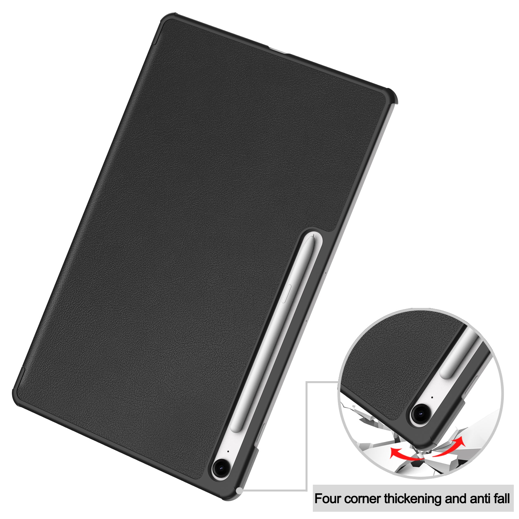 Samsung Tab S10FE Plus X620 Tri-Fold Case [Black]