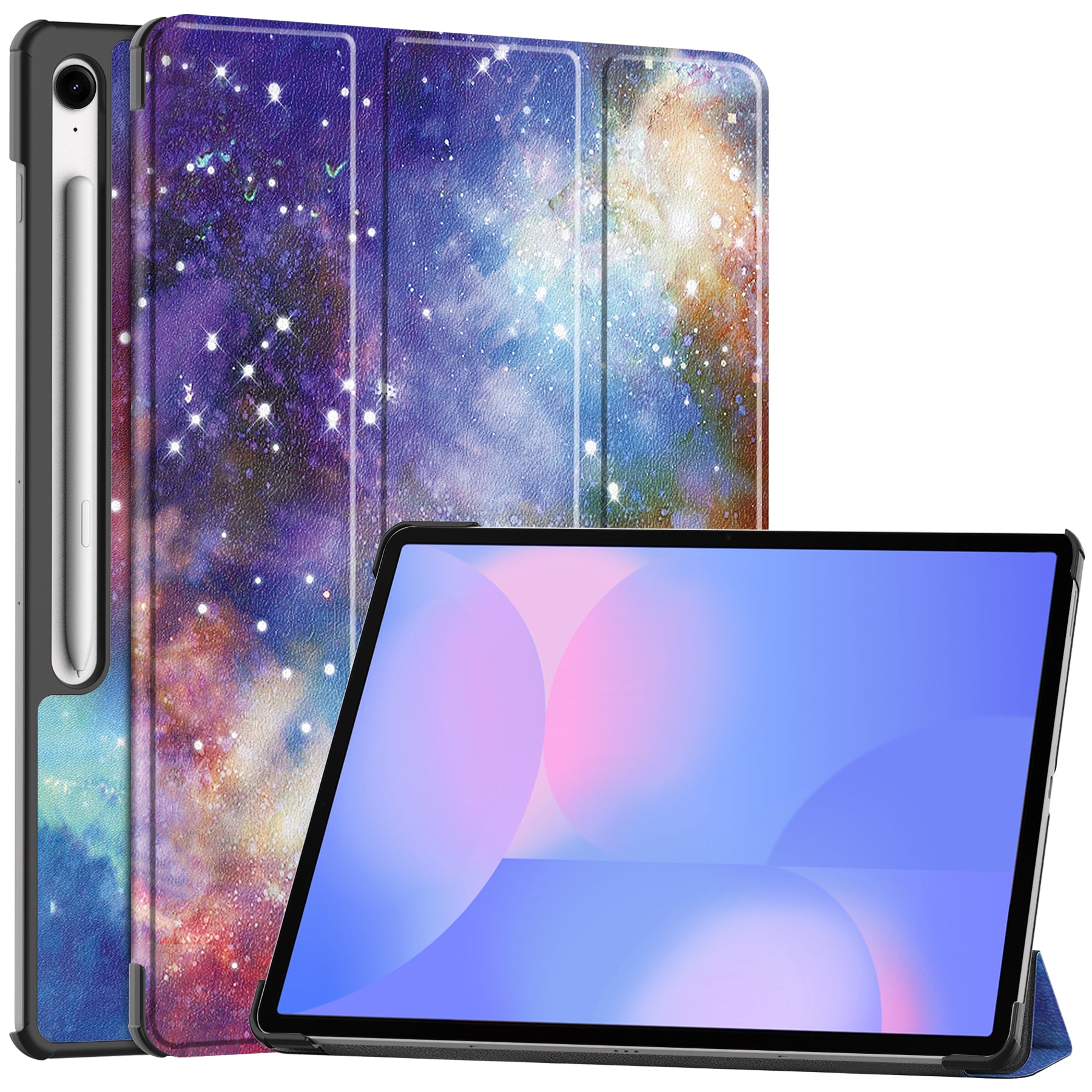 Samsung Tab S10FE Plus X620 Designer Tri-Fold Case [Galaxy]