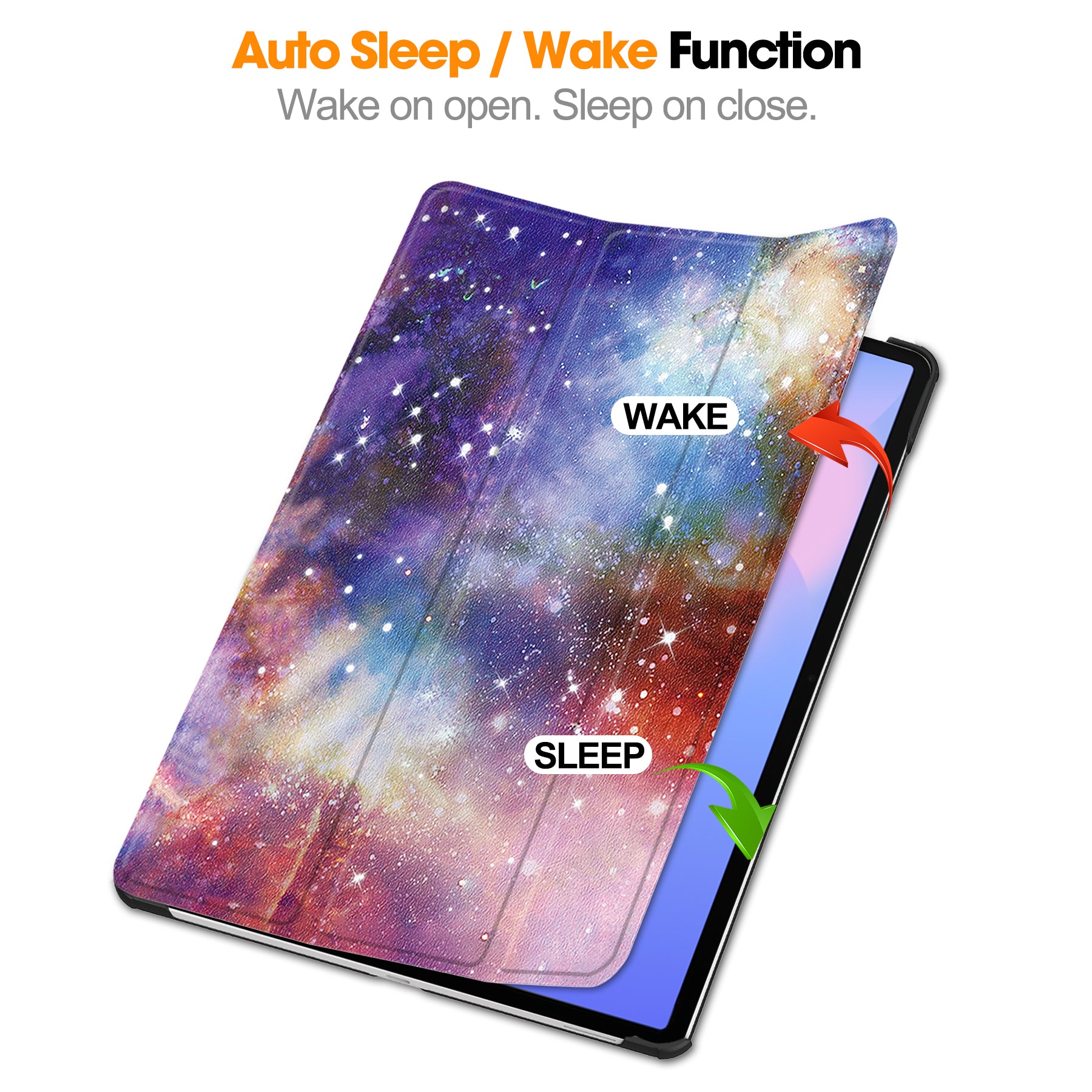 Samsung Tab S10FE Plus X620 Designer Tri-Fold Case [Galaxy]