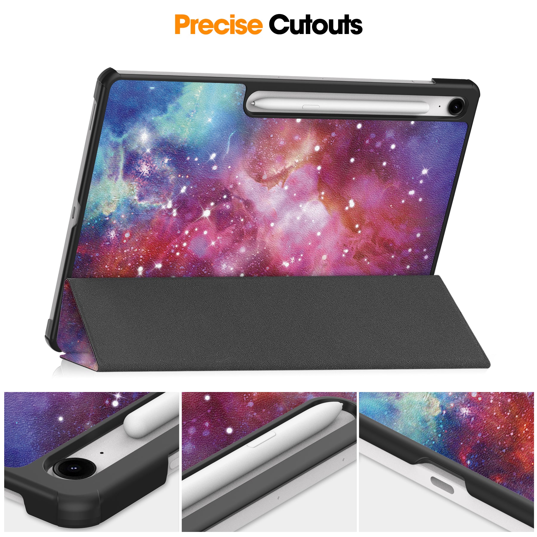 Samsung Tab S10FE Plus X620 Designer Tri-Fold Case [Galaxy]