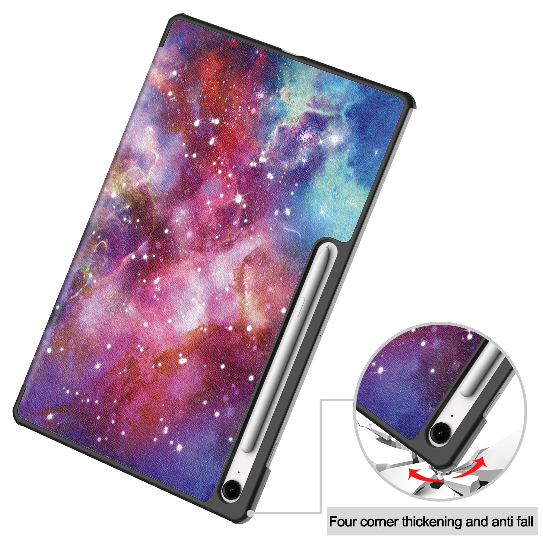 Samsung Tab S10FE Plus X620 Designer Tri-Fold Case [Galaxy]
