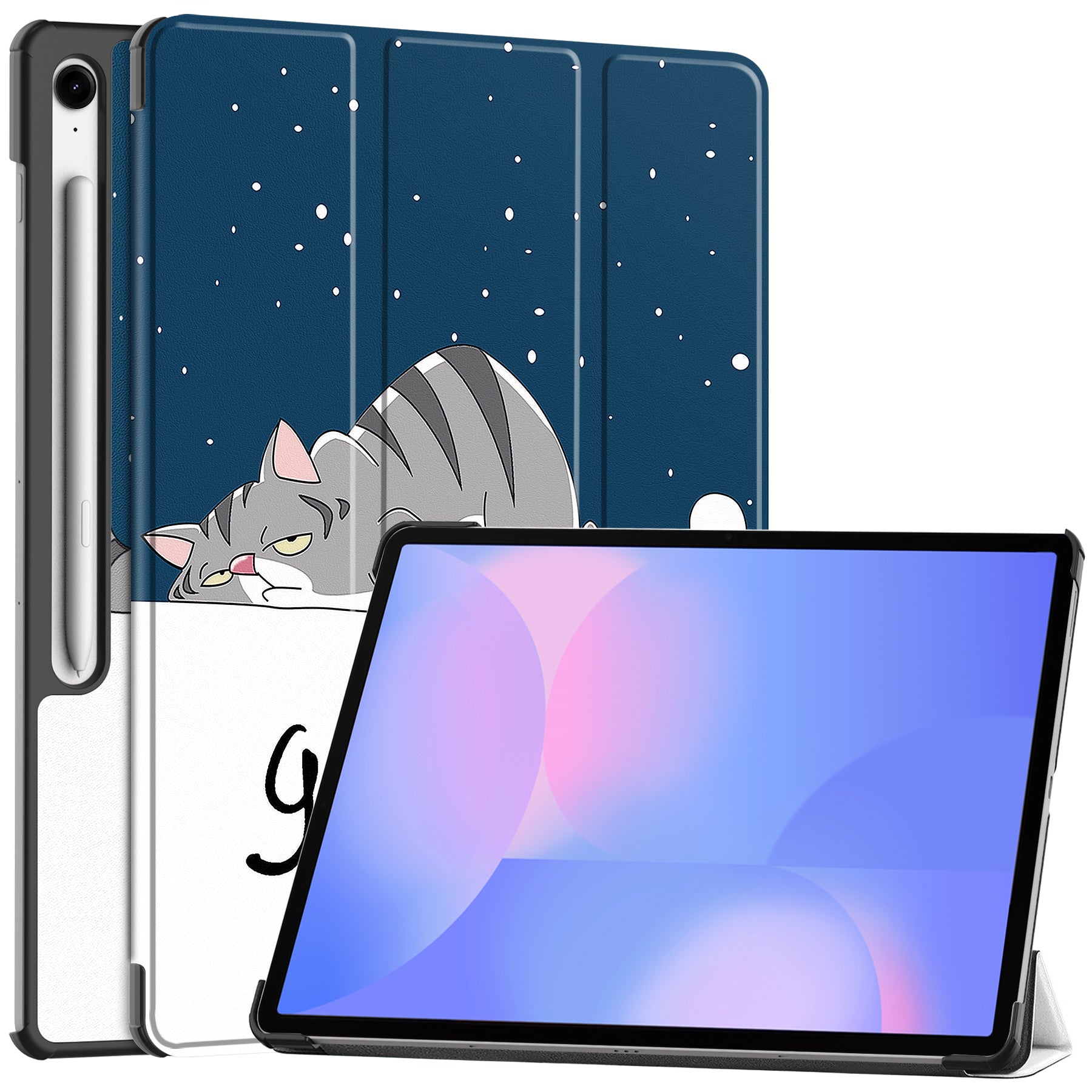 Samsung Tab S10FE Plus X620 Designer Tri-Fold Case [Graffiti]