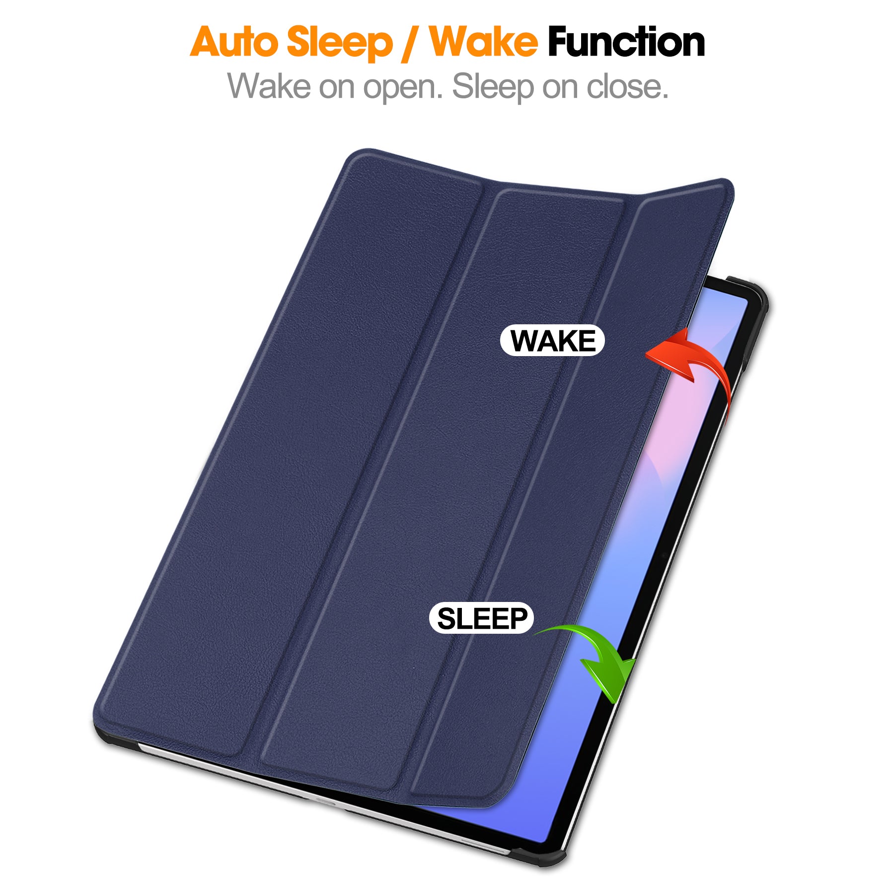 Samsung Tab S10FE Plus X620 Tri-Fold Case [Navy]