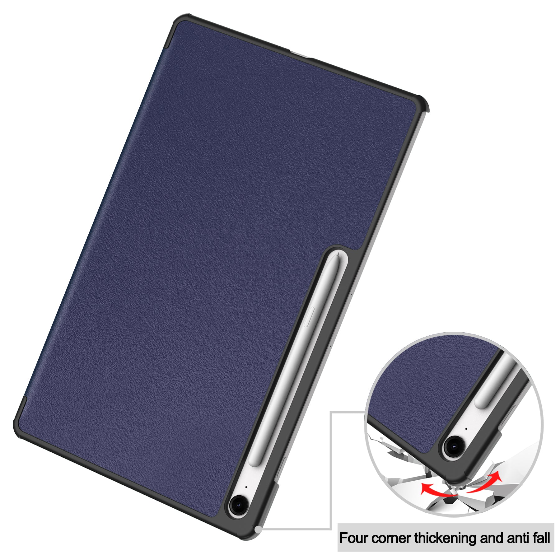 Samsung Tab S10FE Plus X620 Tri-Fold Case [Navy]