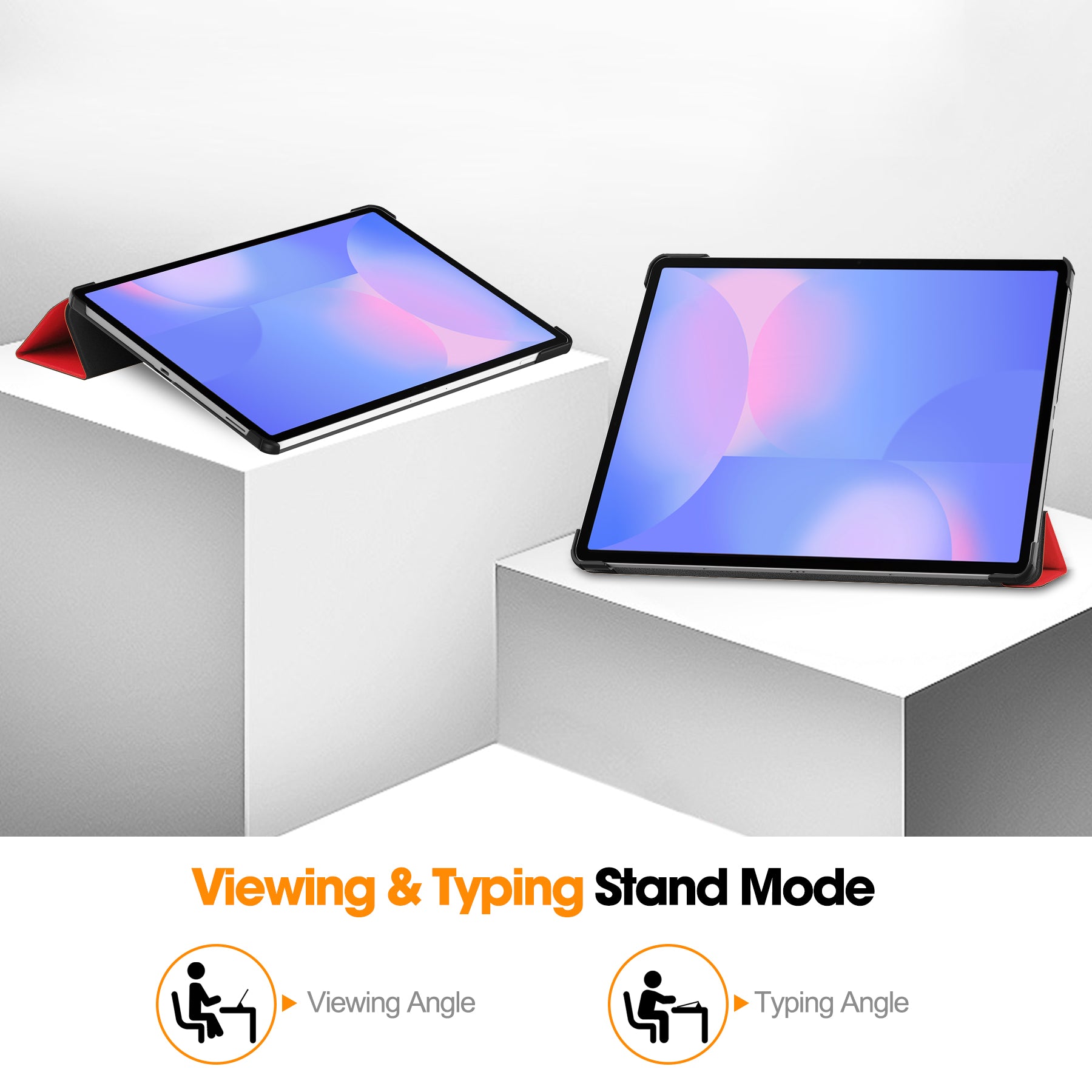 Samsung Tab S10FE Plus X620 Tri-Fold Case [Red]