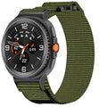 Nylon Sport Band with Hook-and-Loop Fastener for Samsung Galaxy Watch 8 (40 mm / 44 mm) - Army Green - Army Green