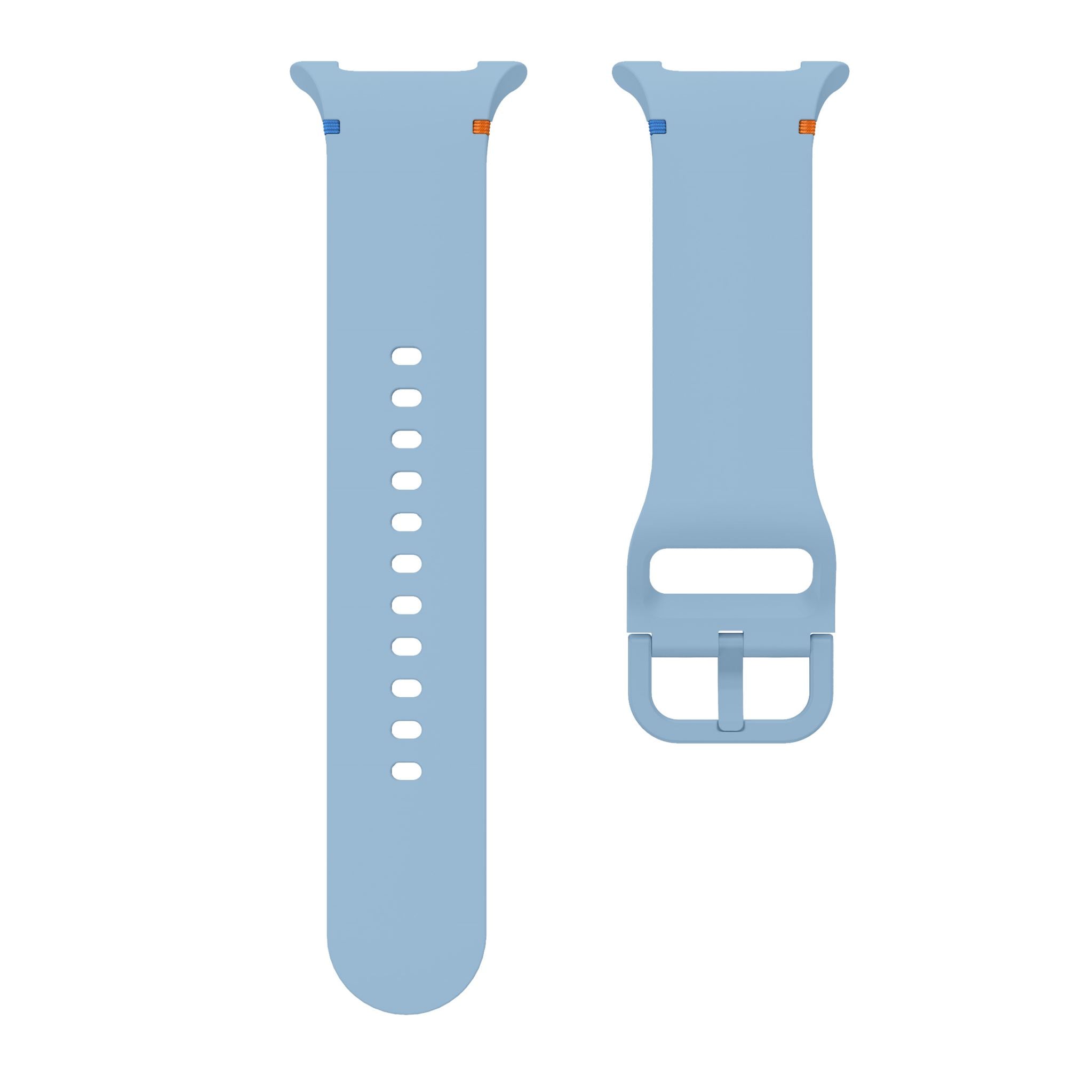 Soft Silicone Sport Band with Flat Stitch Design for Samsung Galaxy Watch 8  – Sky Blue