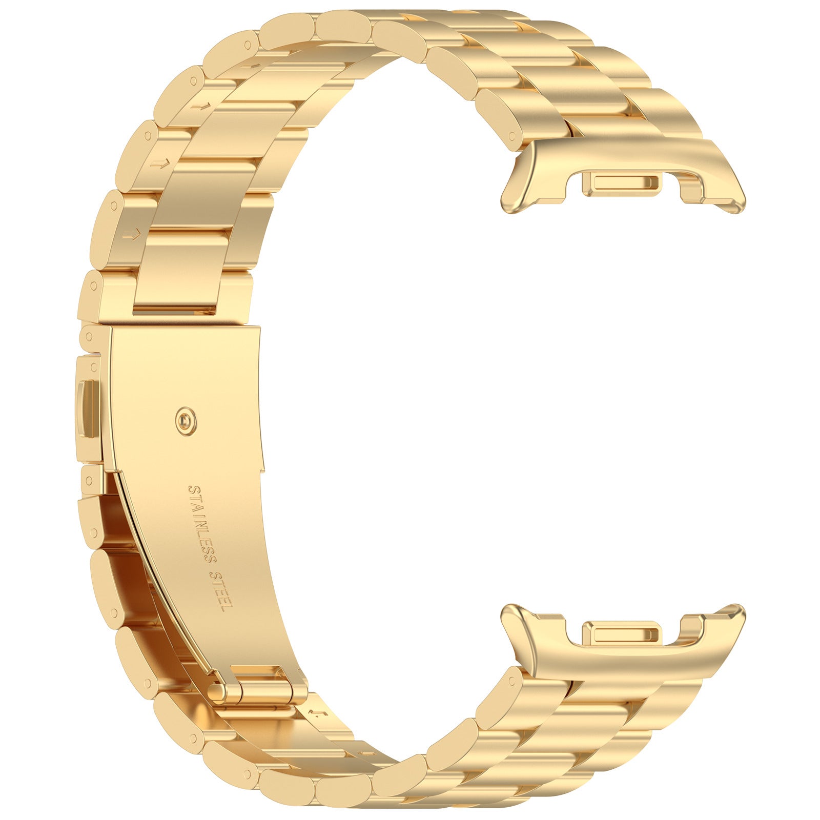 Samsung Galaxy Watch 8 (40mm/44mm) Stainless Steel Link Bracelet with Folding Clasp [Gold]
