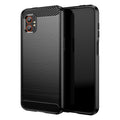 Samsung Xcover 7 Pro Carbon Fibre TPU Case Slim Shockproof Cover Black - Black