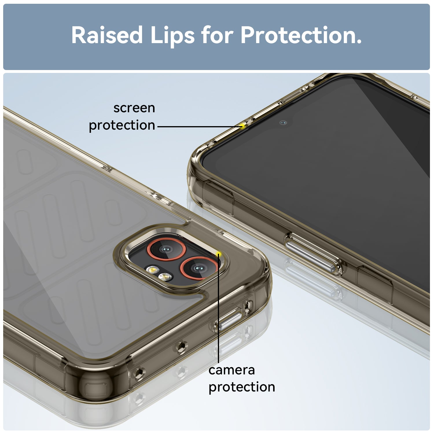 Samsung Galaxy Xcover 7 Pro Soft TPU Bumper Case [Clear Grey]