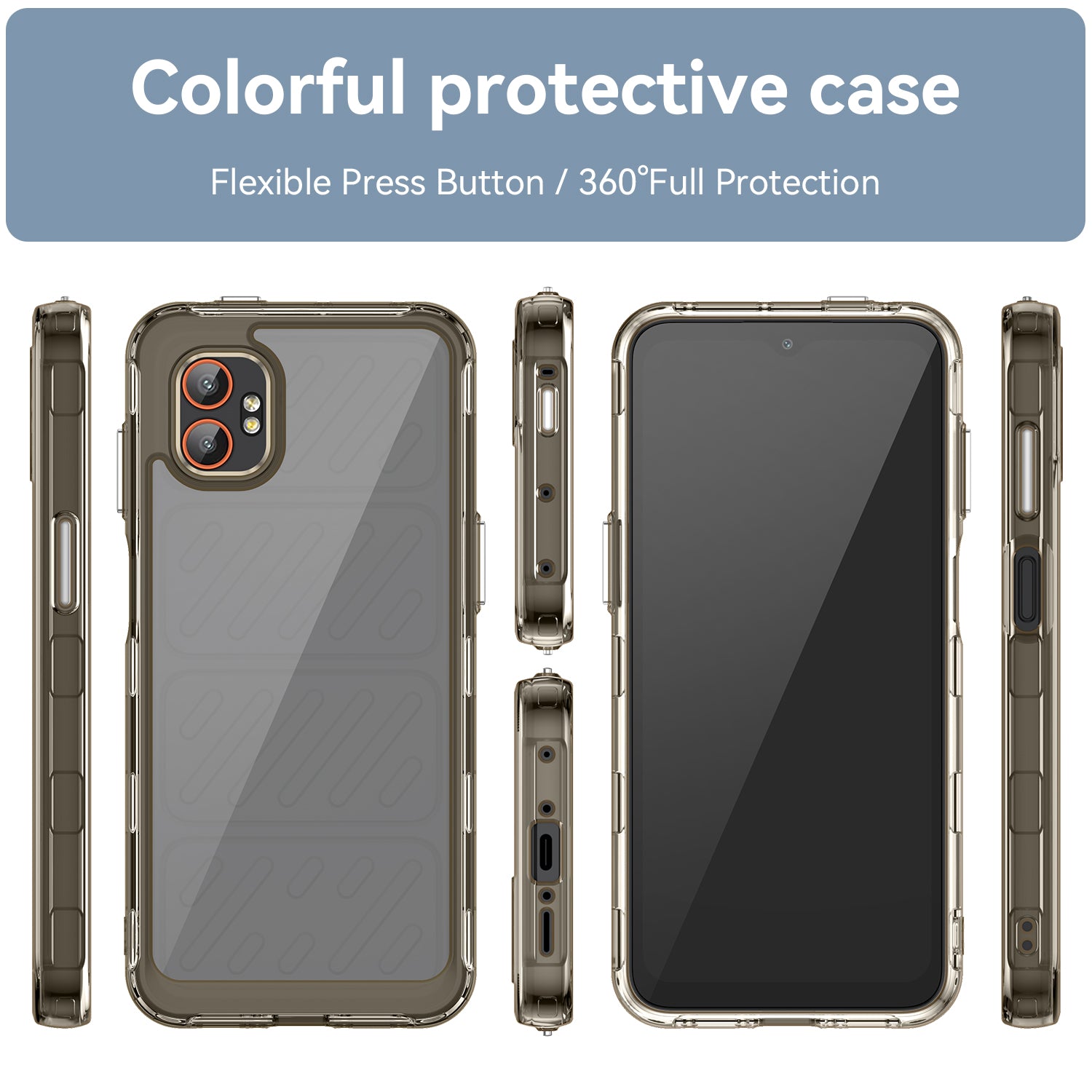 Samsung Galaxy Xcover 7 Pro Soft TPU Bumper Case [Clear Grey]