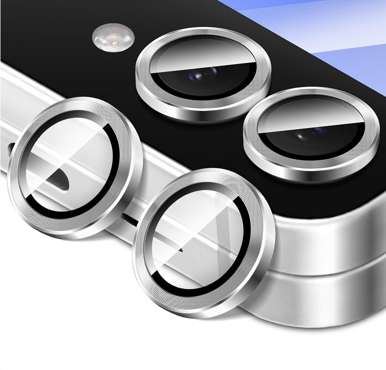 Samsung Z Flip 6 / Flip 7FE Eagle Eye AR+AF Camera Lens Protector [Silver]