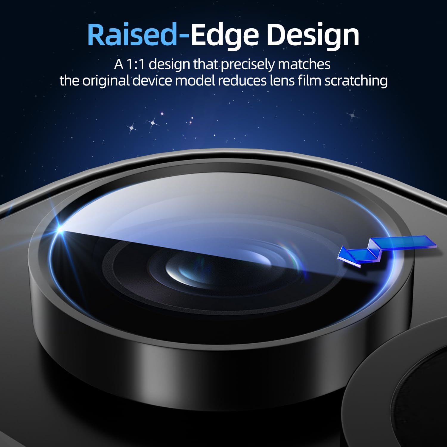 Samsung Z Flip 6 / Flip 7FE Eagle Eye AR+AF Camera Lens Protector [Black]