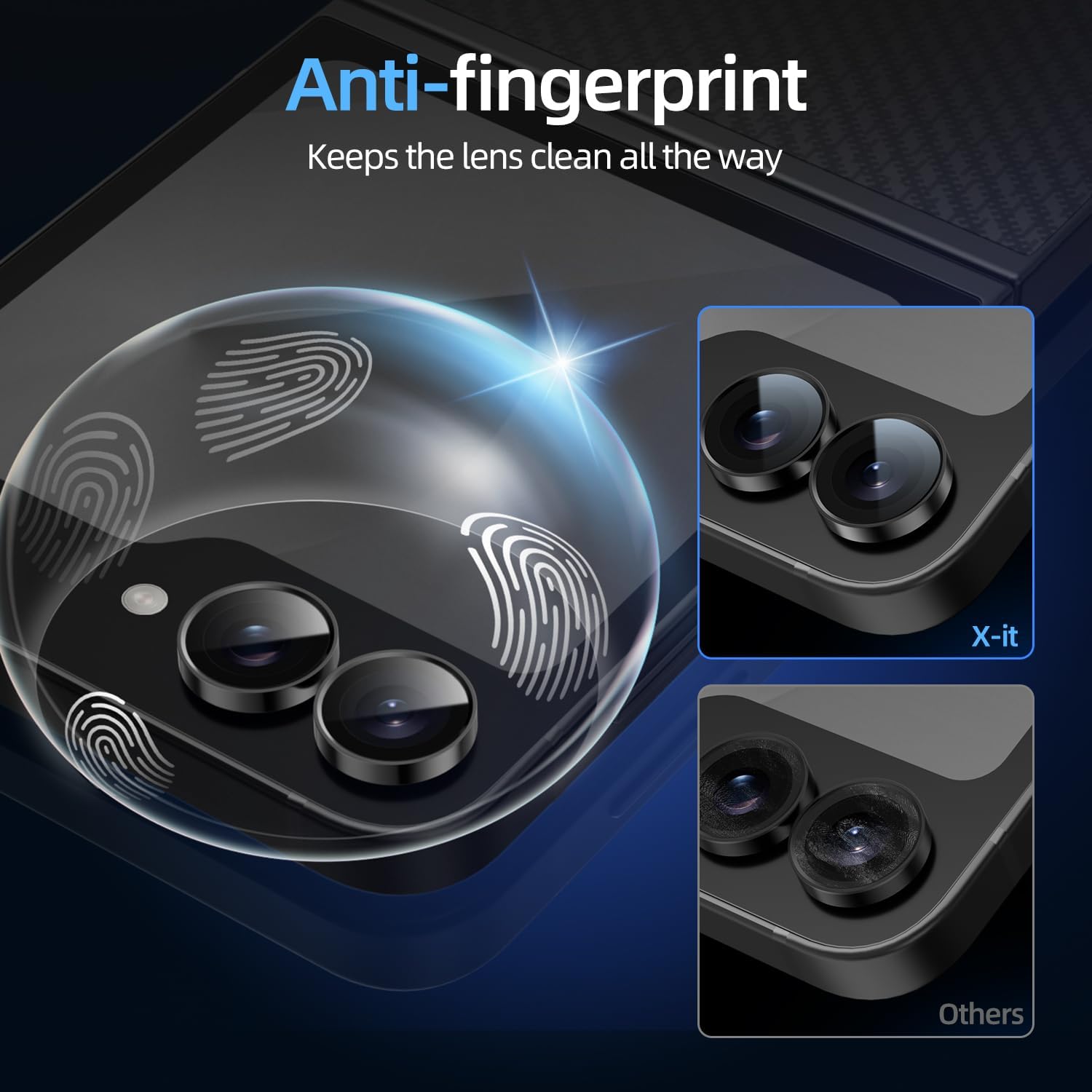 Samsung Z Flip 6 / Flip 7FE Eagle Eye AR+AF Camera Lens Protector [Silver]