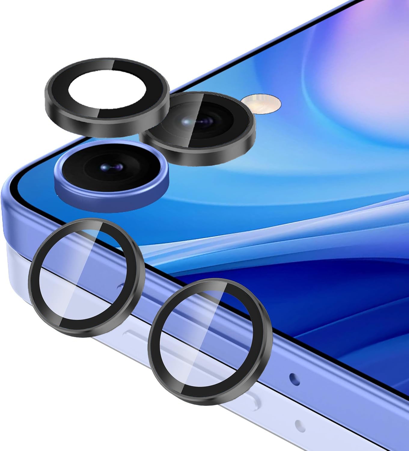 Samsung Z Flip 7 Eagle Eye AR+AF Camera Lens Protector with Removal Tool [Black]