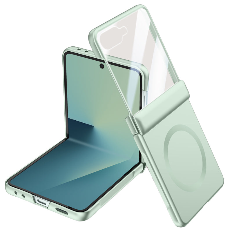 Samsung Galaxy Z Flip 7 Magnetic Skin-Feel Case - Hinge Shield [Sage Green]