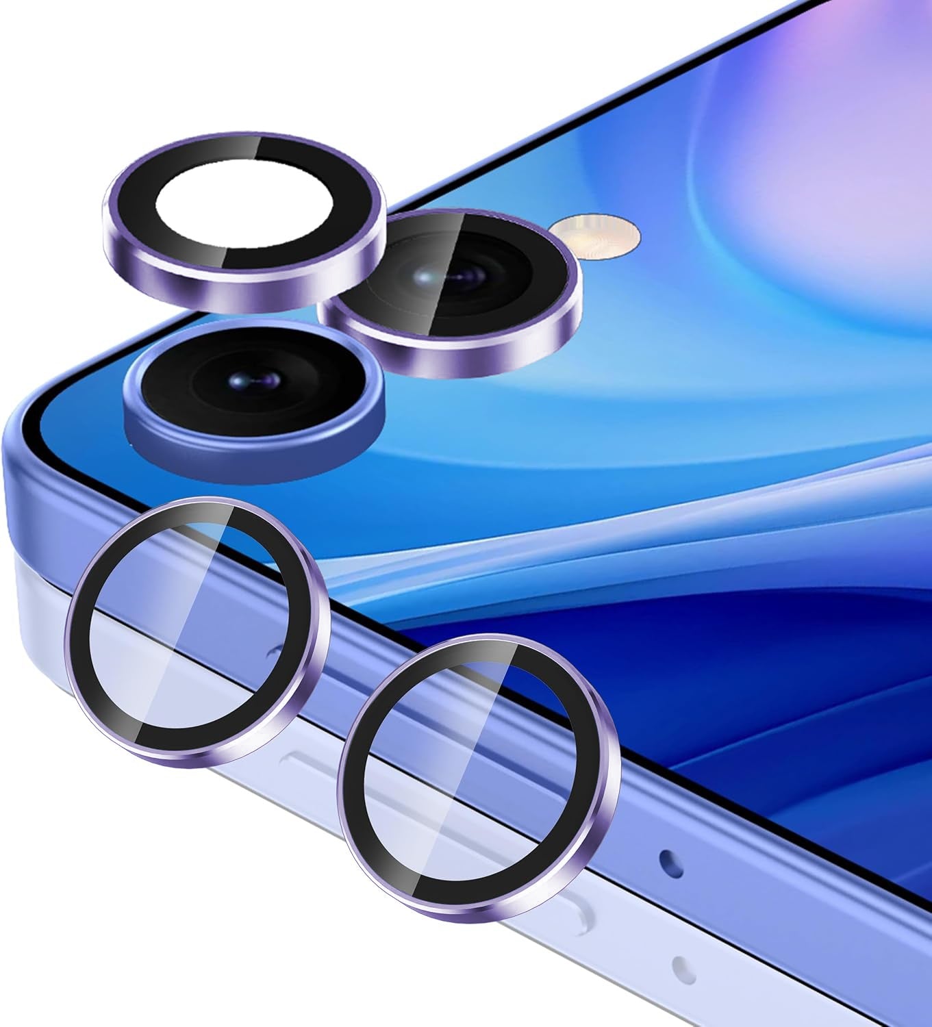 Samsung Z Flip 8 Eagle Eye AR+AF Camera Lens Protector with Removal Tool [Purple]