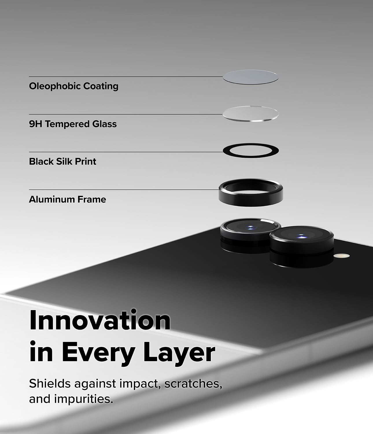 Samsung Z Flip 8 Eagle Eye AR+AF Camera Lens Protector with Removal Tool [Silver]