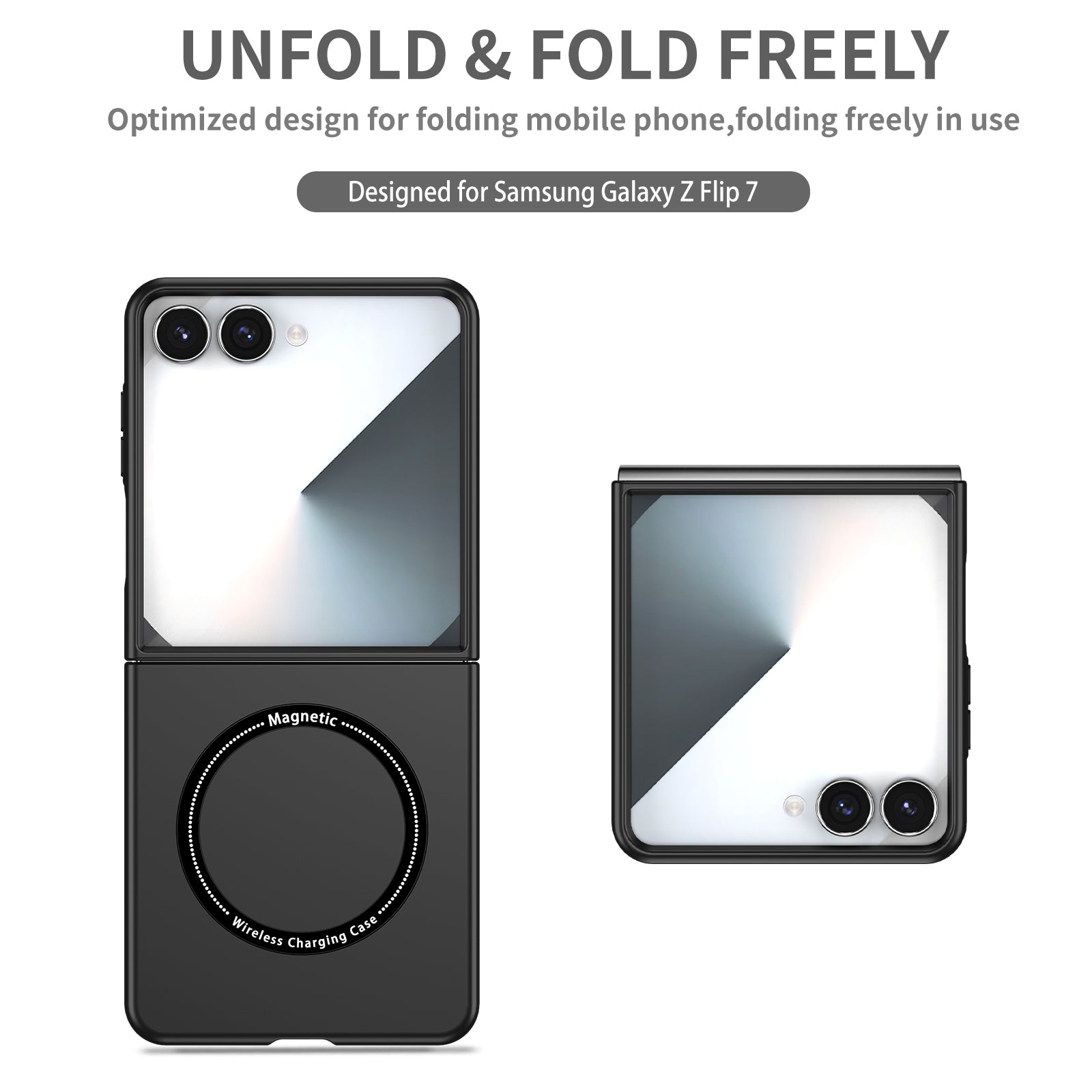 Samsung Galaxy Z Flip 8 Magnetic Ring Case [Black]