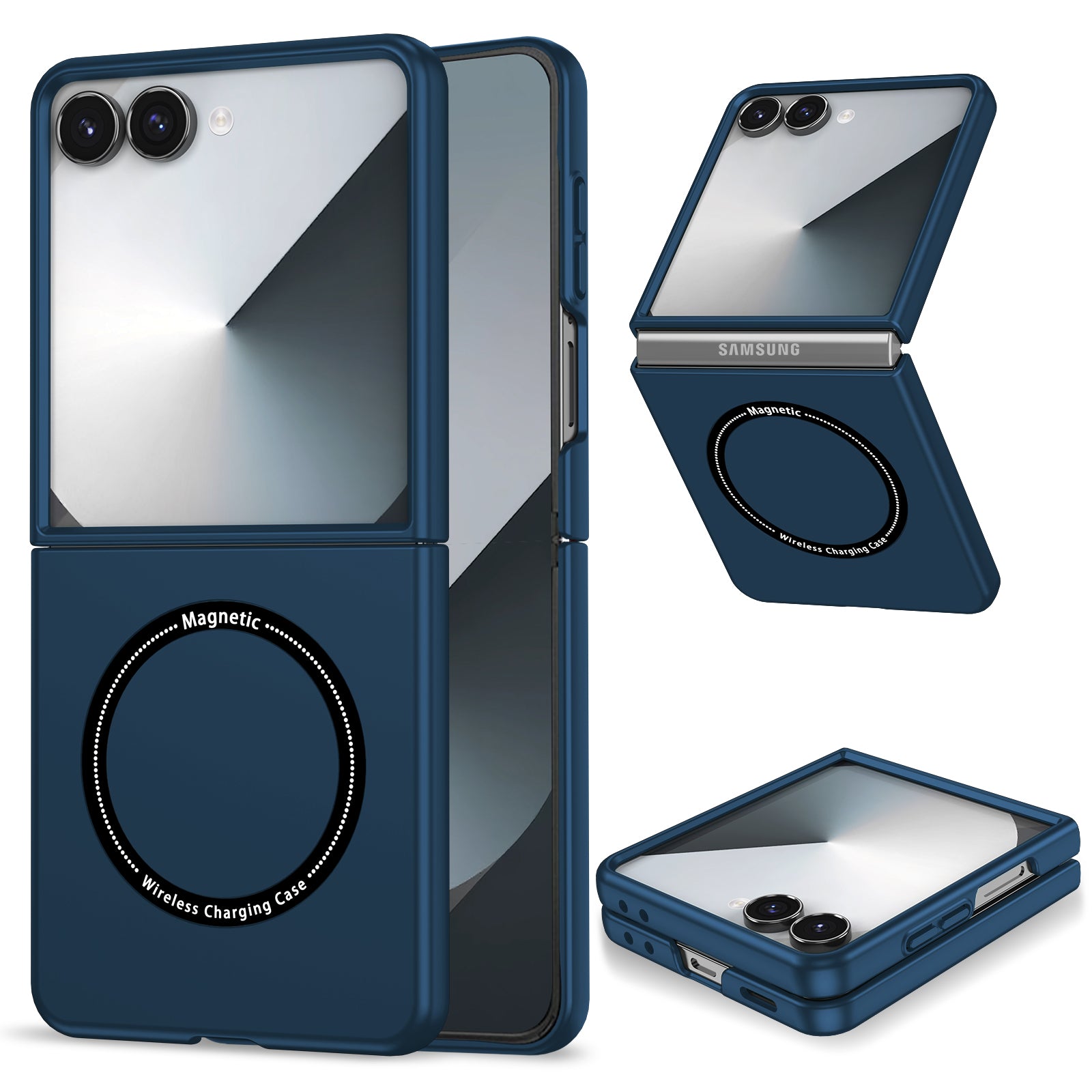 Samsung Galaxy Z Flip 8 Magnetic Ring Case [Navy]