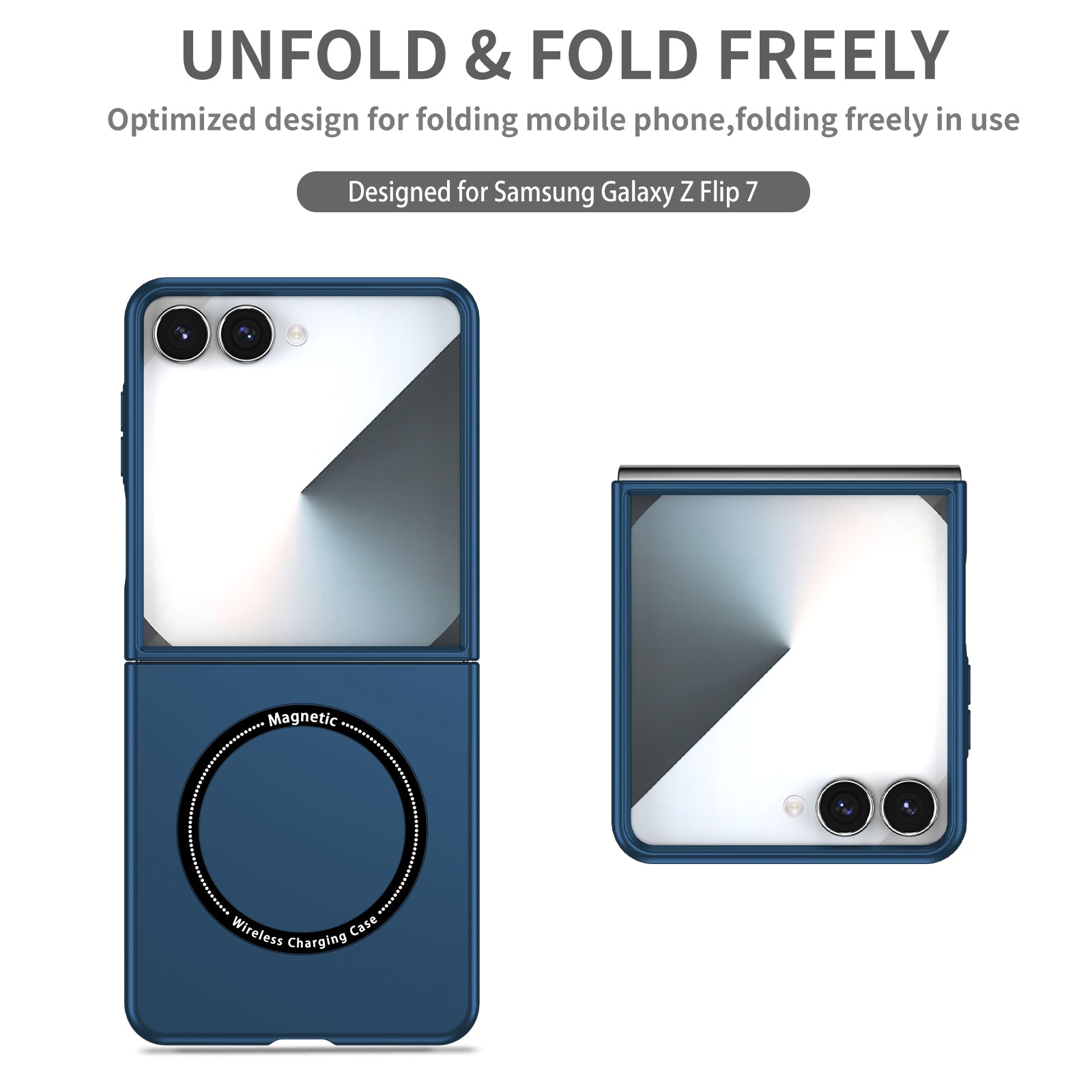 Samsung Galaxy Z Flip 8 Magnetic Ring Case [Navy]