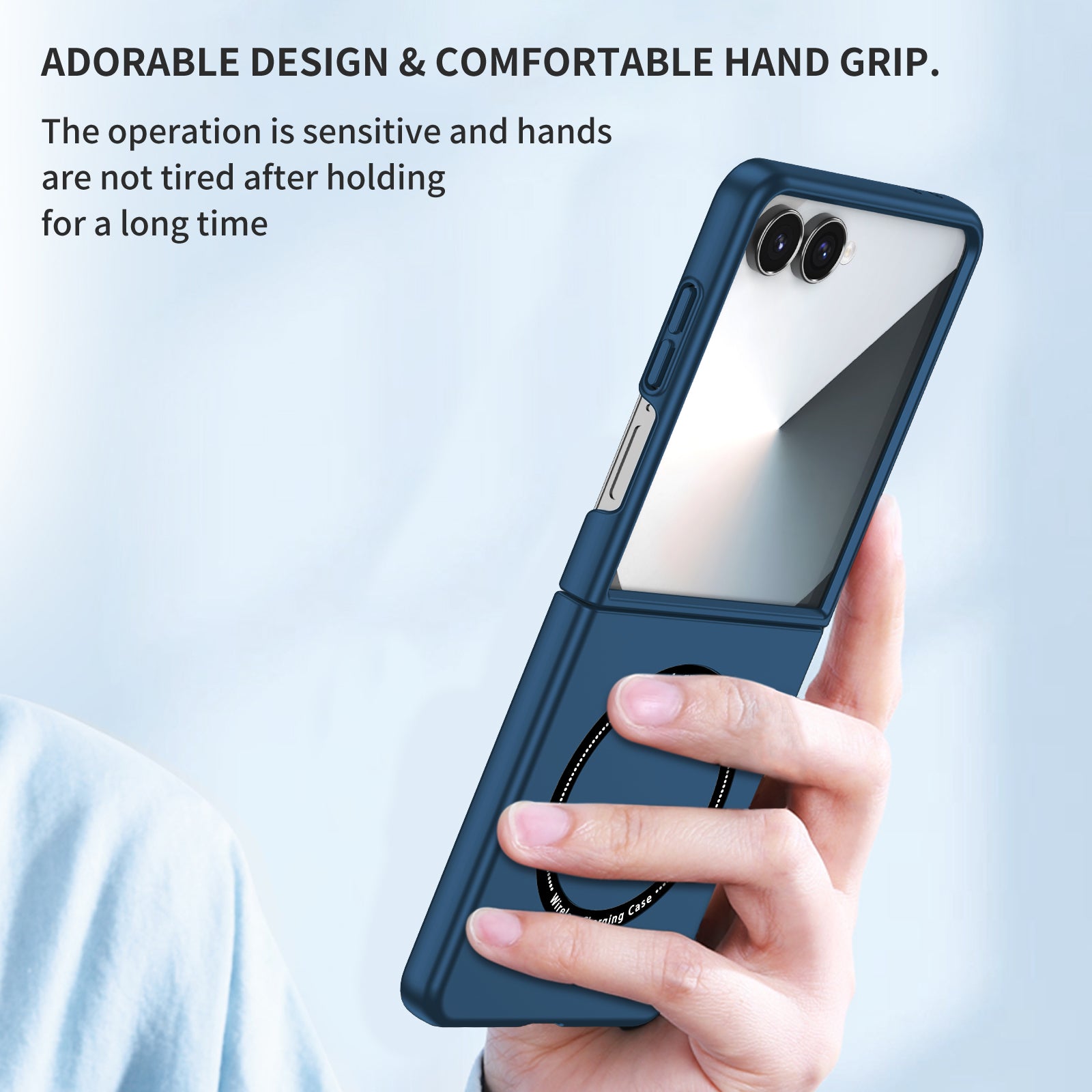 Samsung Galaxy Z Flip 8 Magnetic Ring Case [Navy]
