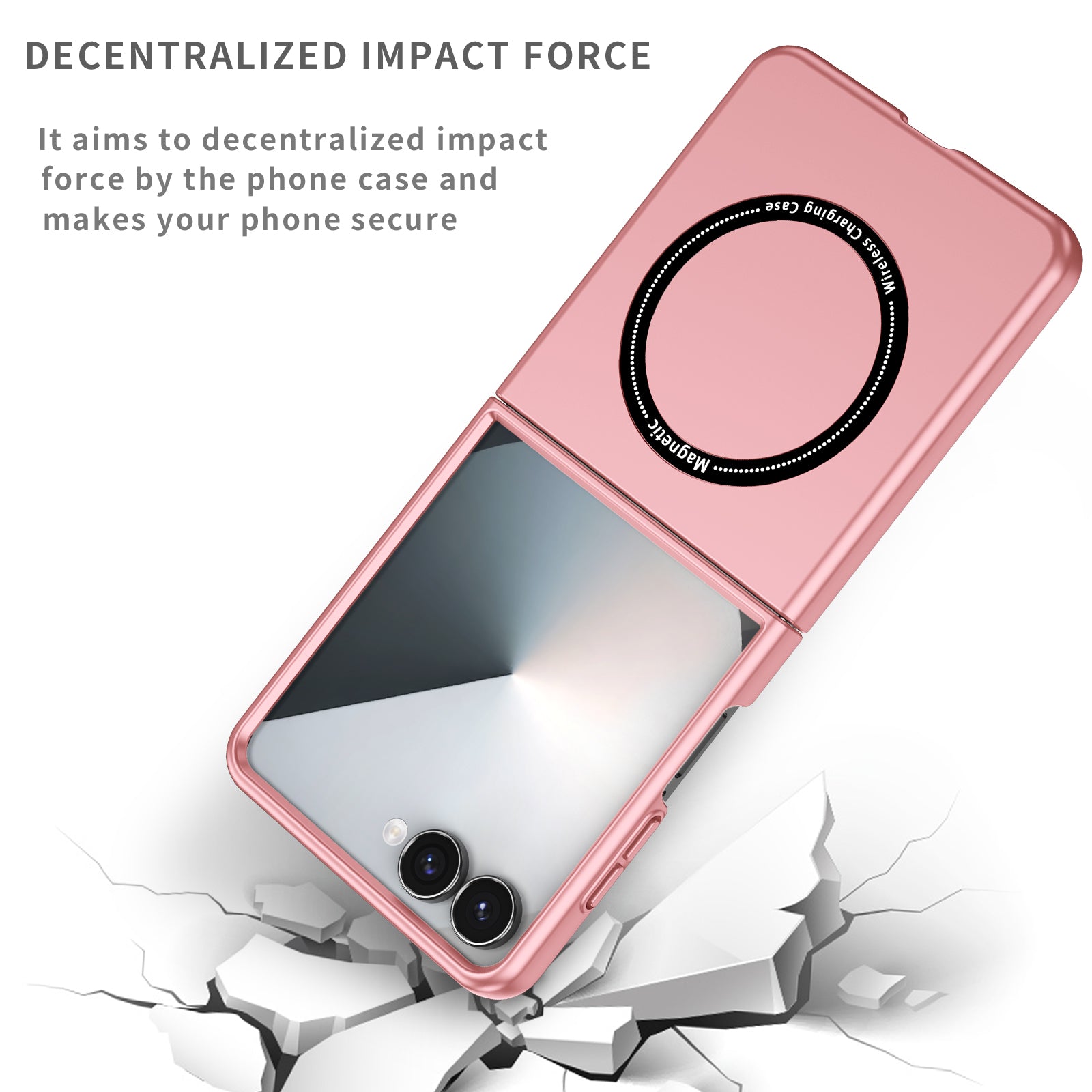 Samsung Galaxy Z Flip 8 Magnetic Ring Case [Pink]