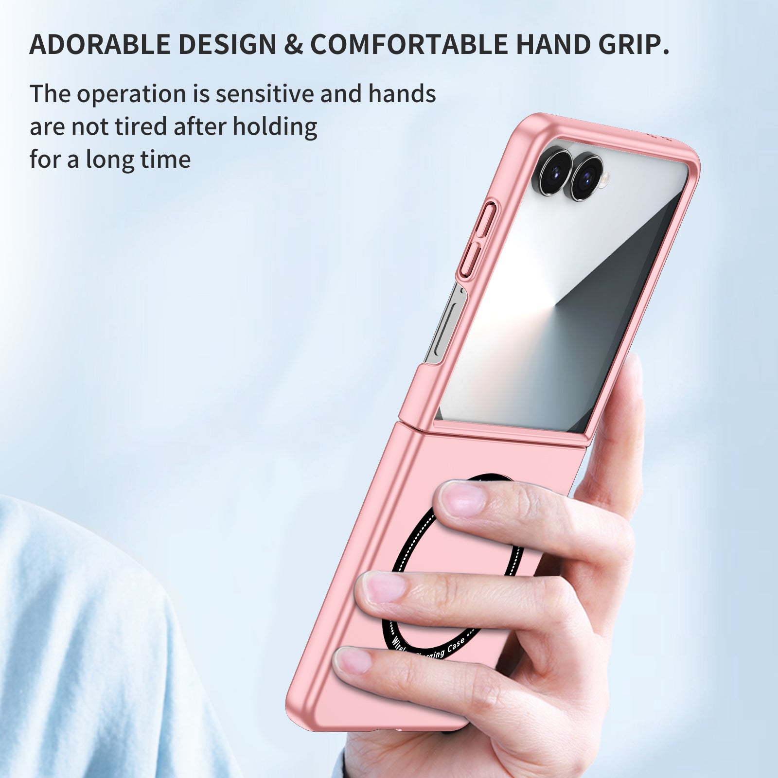 Samsung Galaxy Z Flip 8 Magnetic Ring Case [Pink]