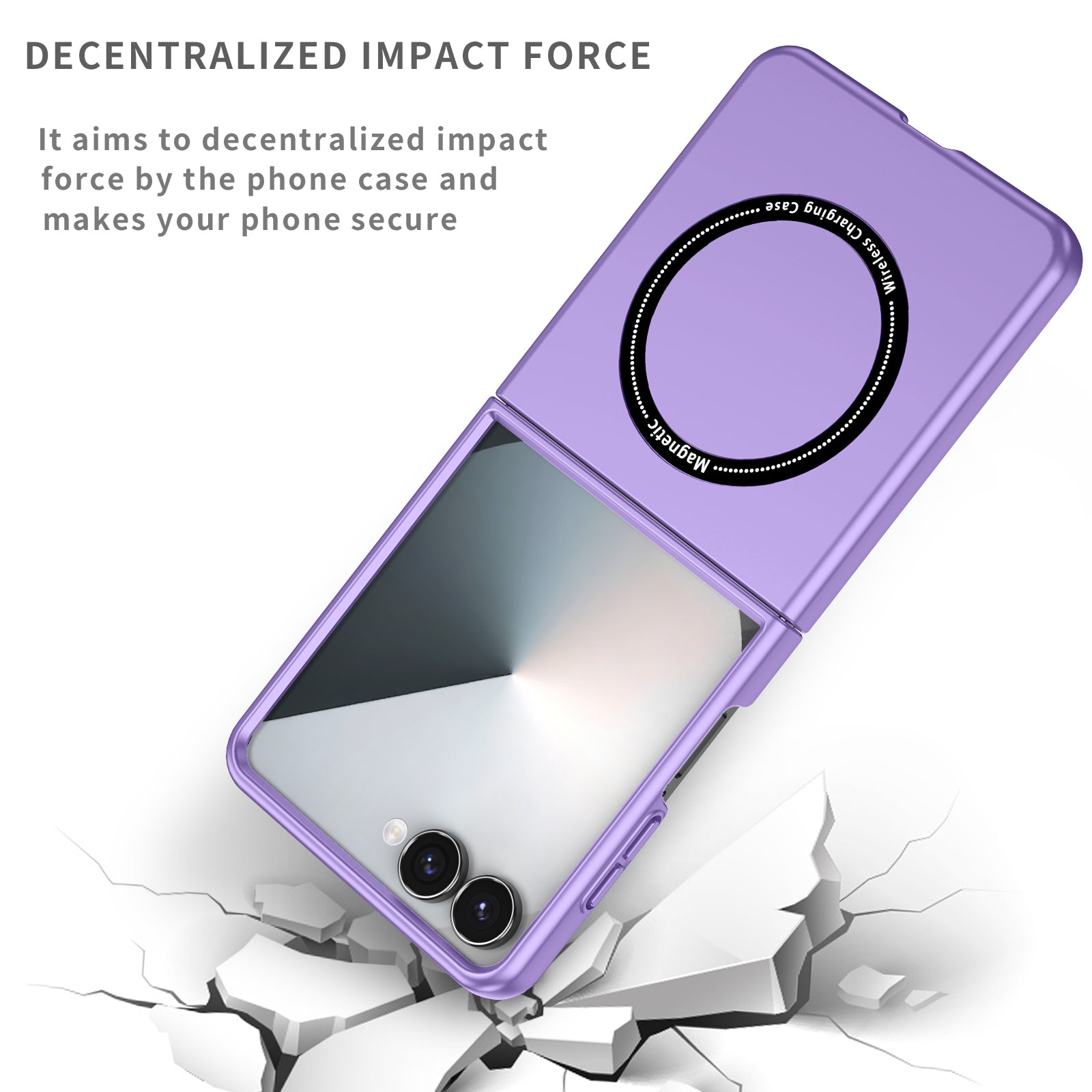 Samsung Galaxy Z Flip 8 Magnetic Ring Case [Purple]