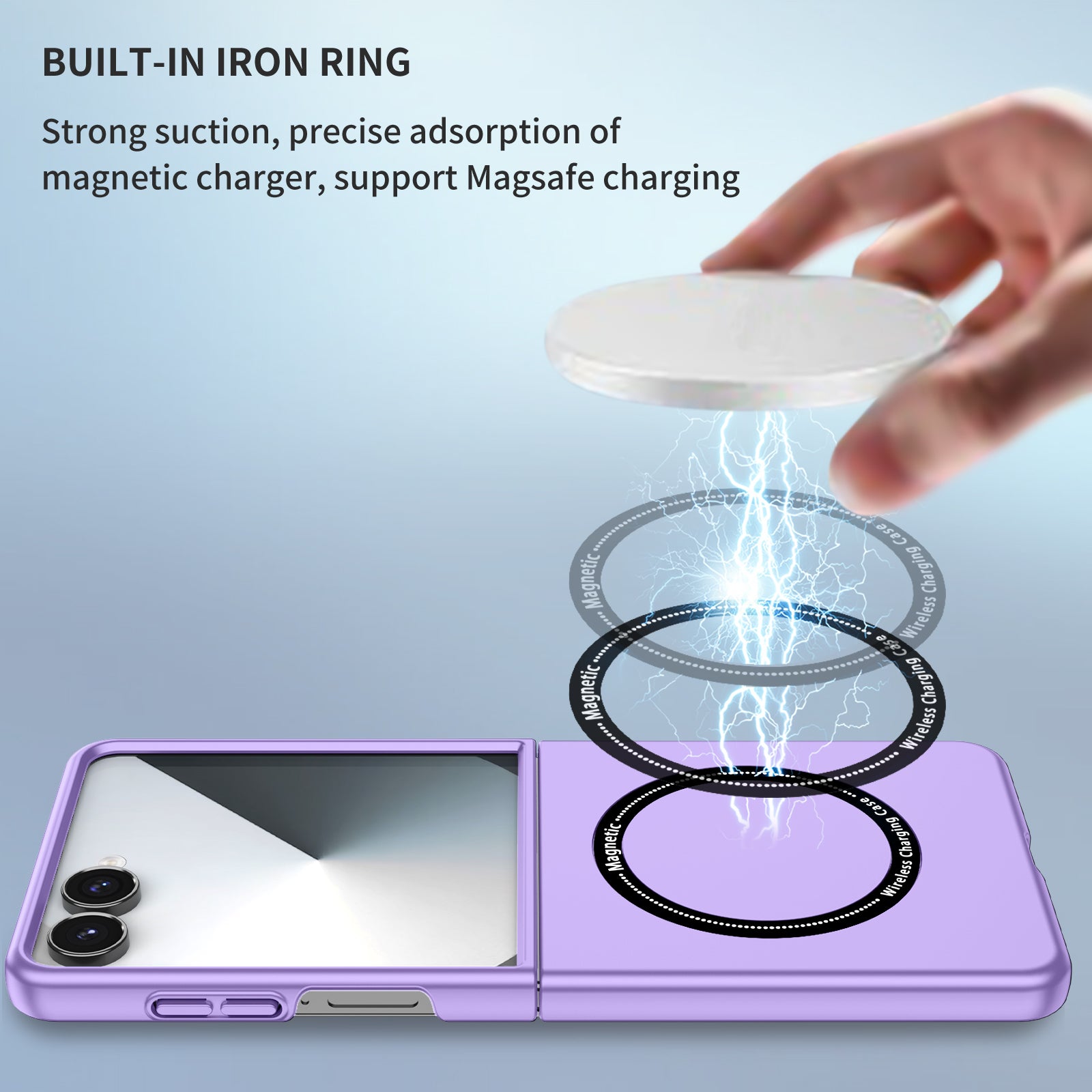 Samsung Galaxy Z Flip 8 Magnetic Ring Case [Purple]