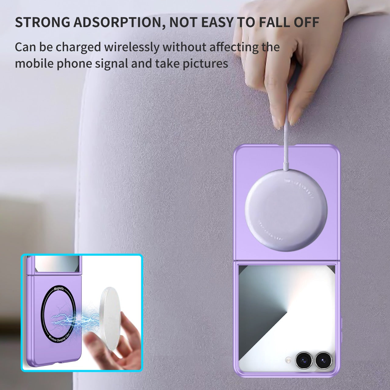 Samsung Galaxy Z Flip 8 Magnetic Ring Case [Purple]