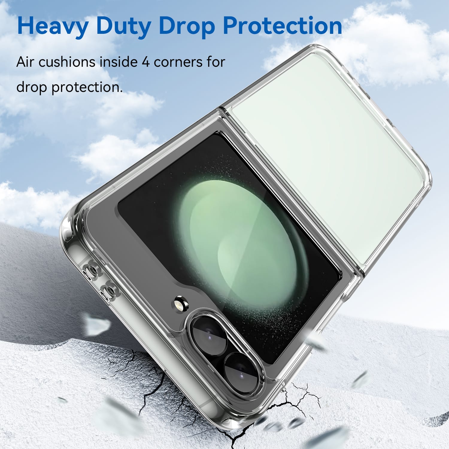 Samsung Galaxy Z Flip7 FE Soft TPU Bumper Case [Clear]