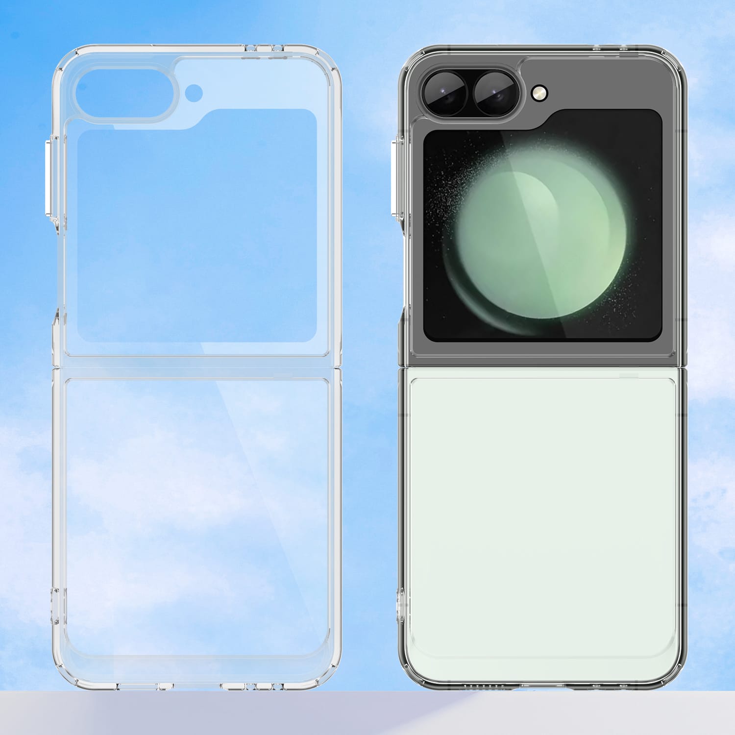 Samsung Galaxy Z Flip7 FE Soft TPU Bumper Case [Clear]