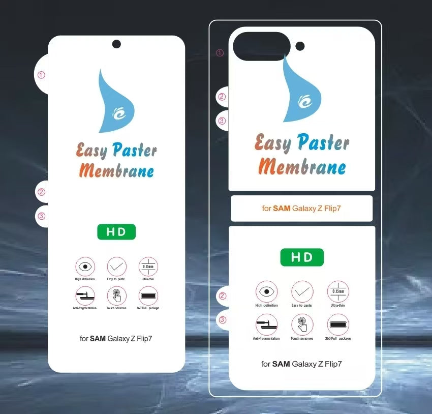 Samsung Z Flip 7 Hydrogel Screen Protector (Whole Sets)