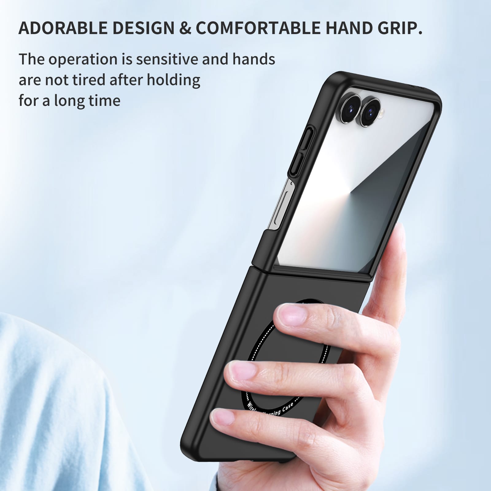 Samsung Galaxy Z Flip 7 Magnetic Ring Case [Black]
