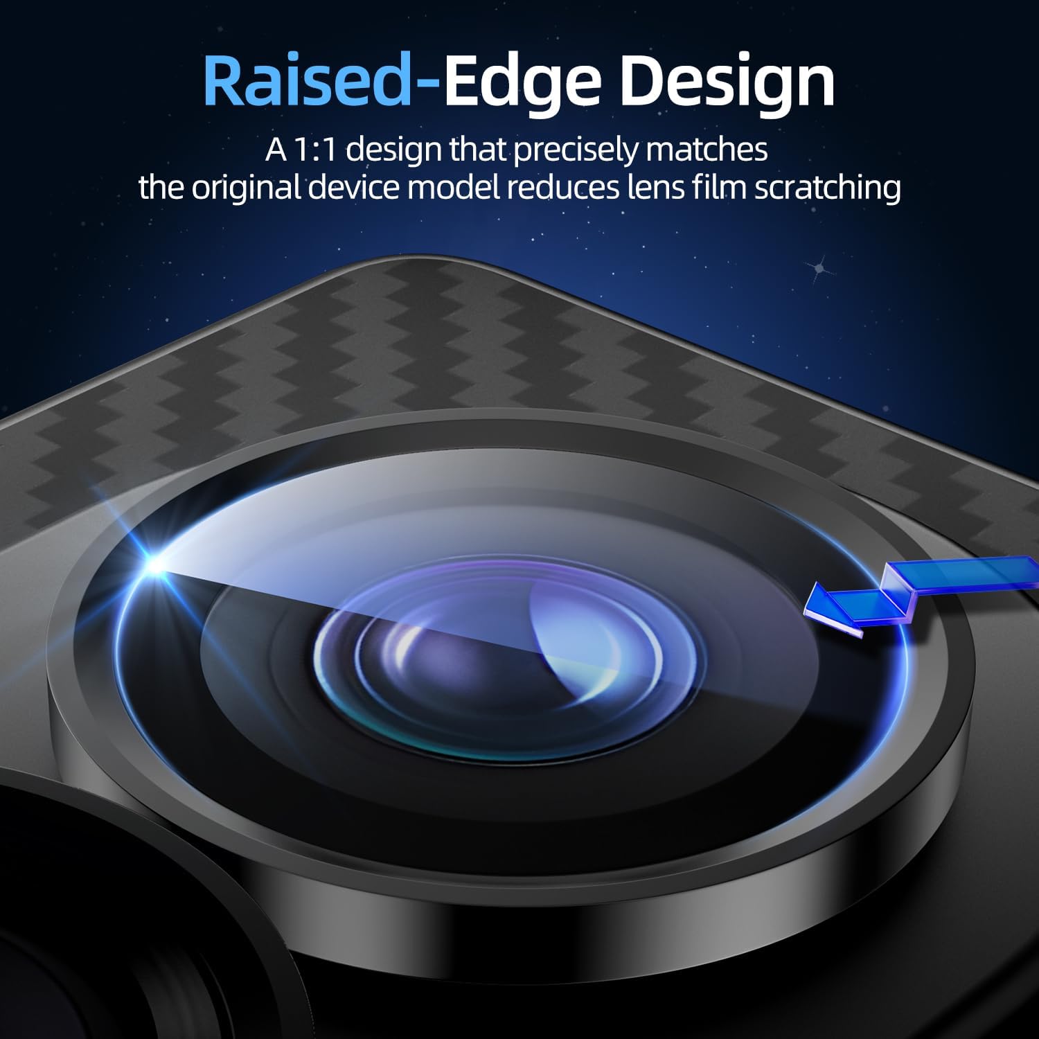 Samsung Z Fold 6 Eagle Eye AR+AF Camera Lens Protector [Black]