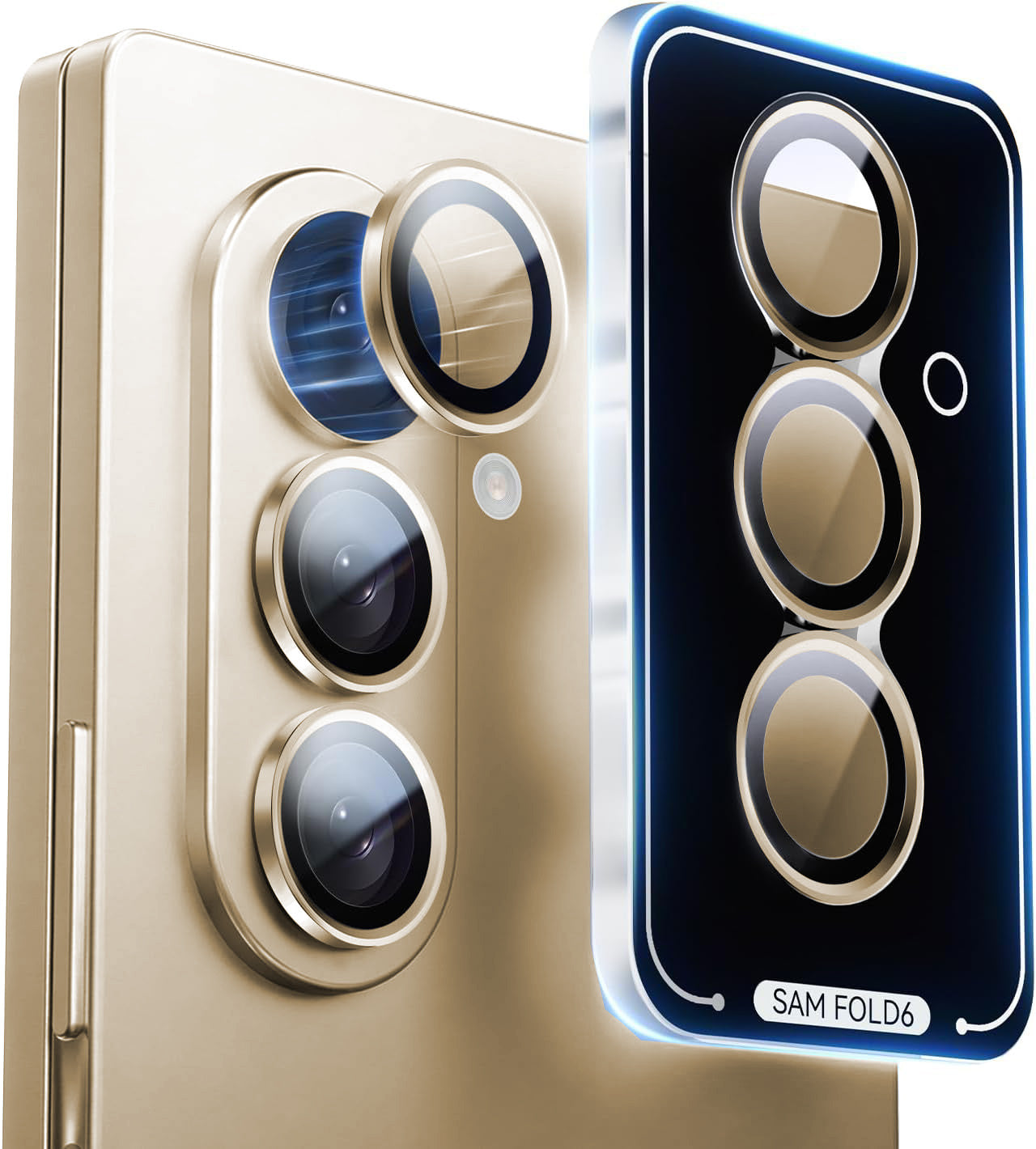 Samsung Z Fold 6 Eagle Eye AR+AF Camera Lens Protector [Gold]