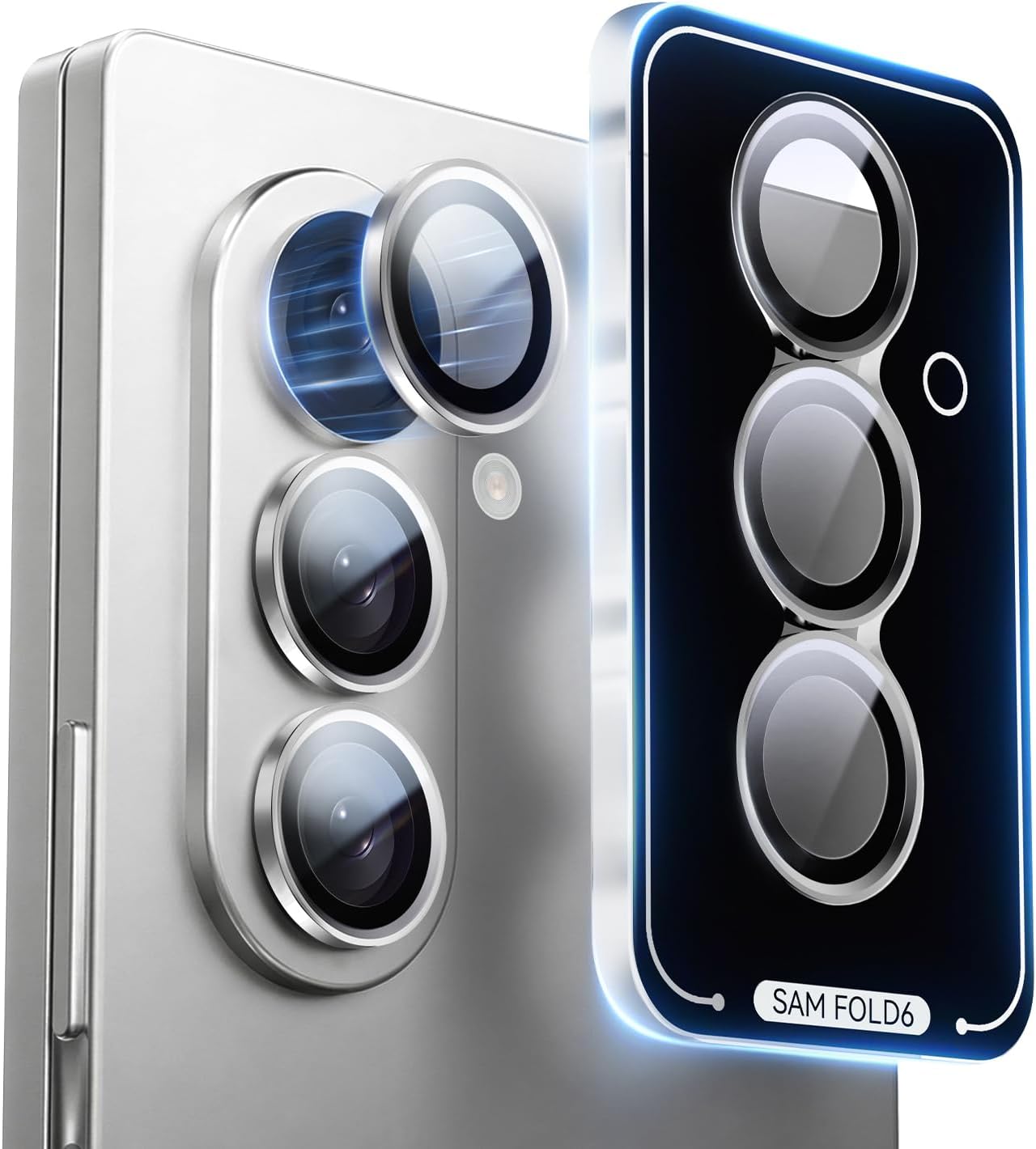 Samsung Z Fold 6 Eagle Eye AR+AF Camera Lens Protector [Silver]