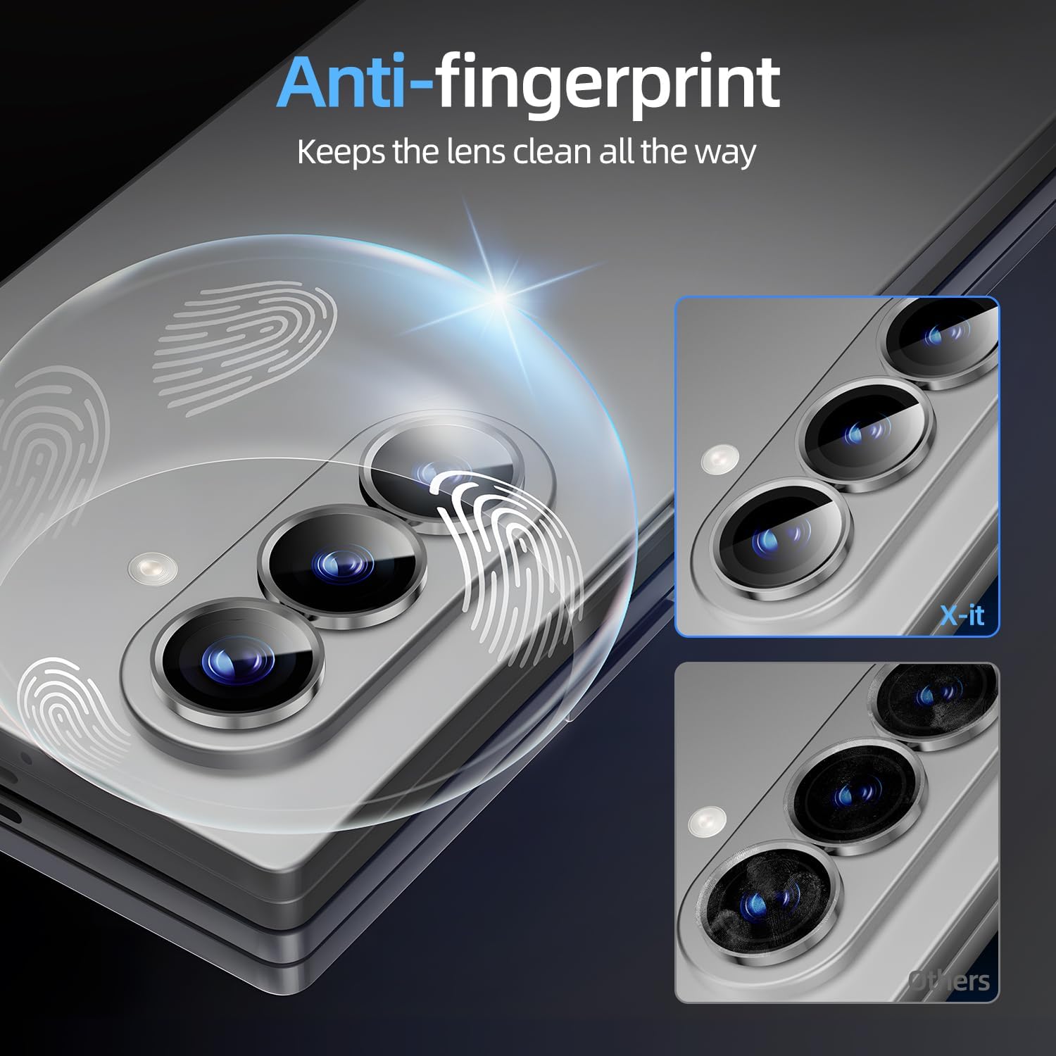Samsung Z Fold 6 Eagle Eye AR+AF Camera Lens Protector [Silver]