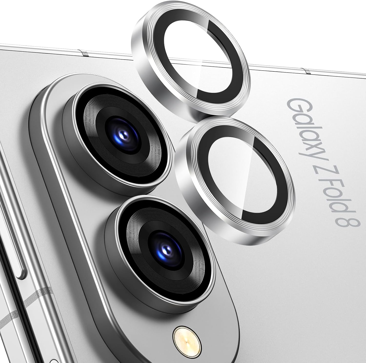 Samsung Z Fold 8 Eagle Eye AR+AF Camera Lens Protector with Removal Tool [Silver]