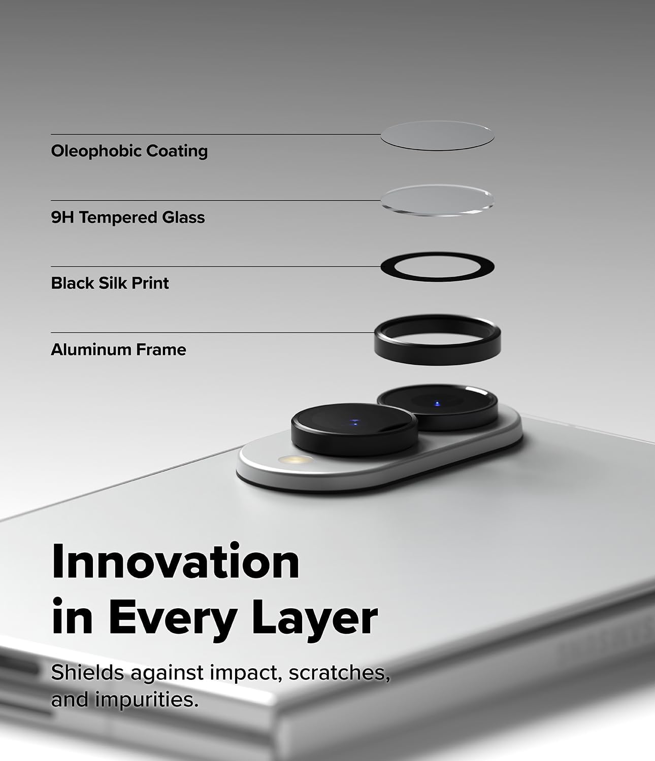 Samsung Z Fold 8 Eagle Eye AR+AF Camera Lens Protector with Removal Tool [Purple]