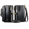 Galaxy Z Fold 8 CaseMe Crossbody Wallet Case with Strap, Card Slots & Zipper Pocket [Black] - Black
