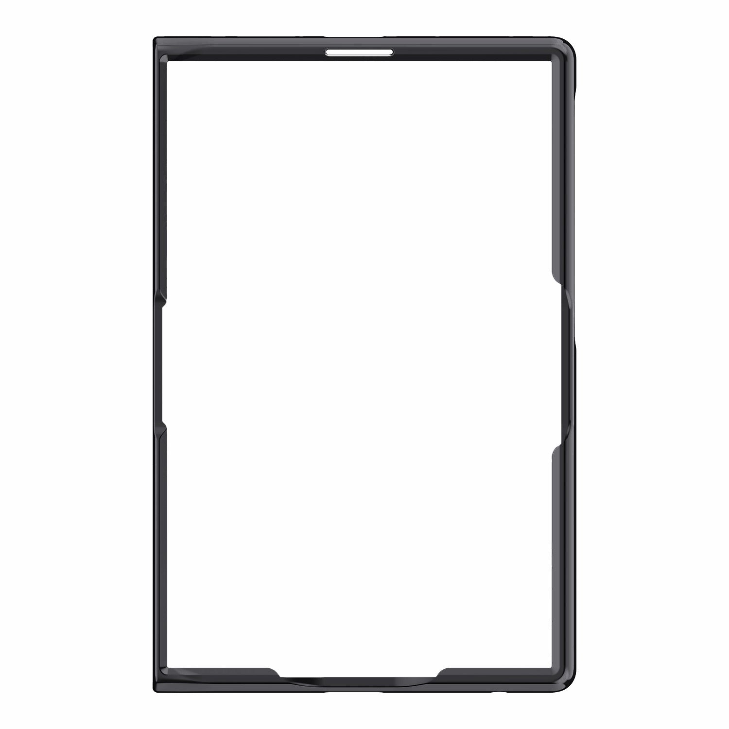 Samsung Galaxy Z Fold 8 Clear MagSafe Hinge Case with Built-in Tempered Glass [Black]