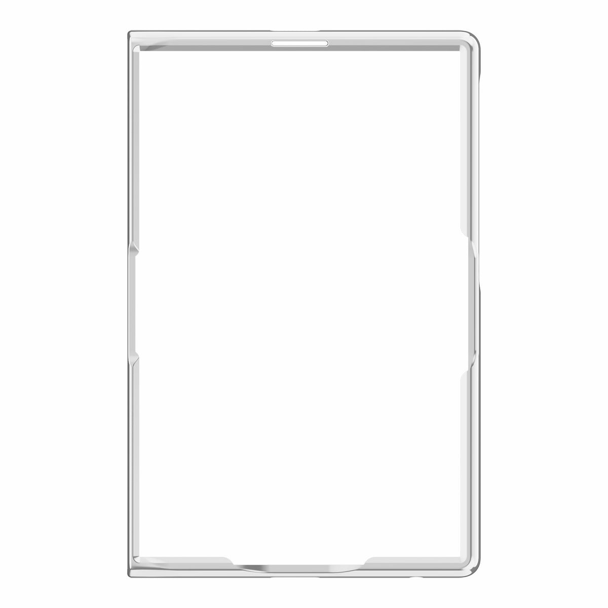 Samsung Galaxy Z Fold 8 Clear MagSafe Hinge Case with Built-in Tempered Glass [Silver]