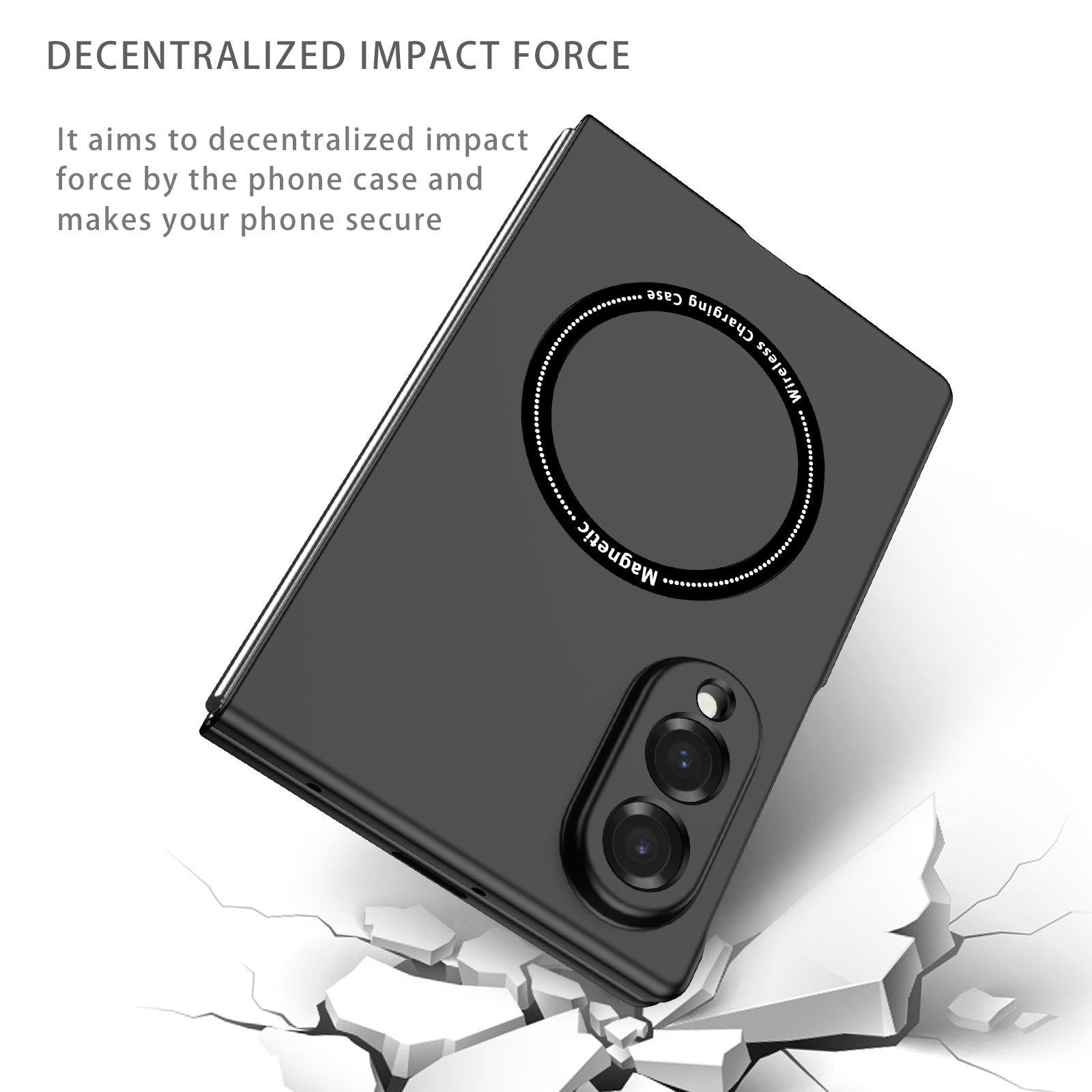 Samsung Galaxy Z Fold 8 Magnetic Ring Case [Black]