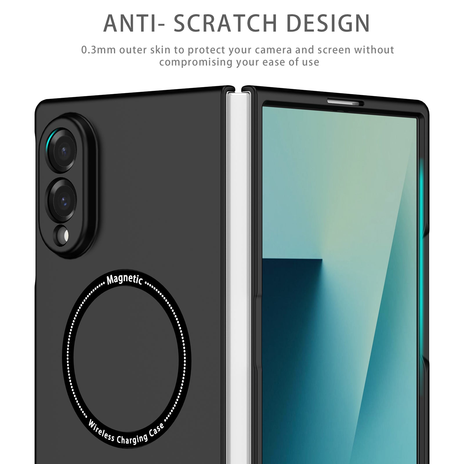 Samsung Galaxy Z Fold 8 Magnetic Ring Case [Black]
